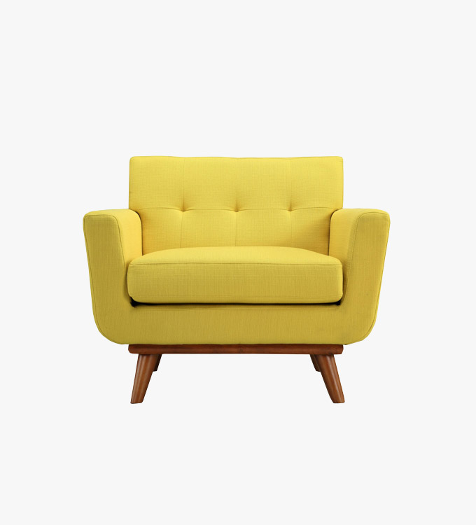 Yellow Single Sofa